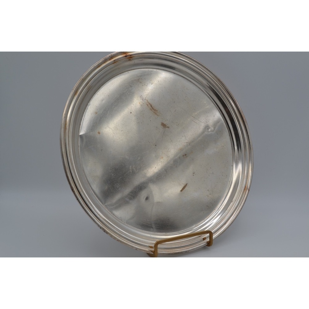 Vintage Hotel Shoreham DC Silver Soldered 12in Serving Tray International Silver